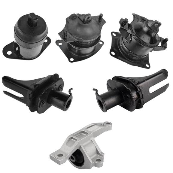 TRQ Engine Transmission Motor Mount Kit Set of 6pc for 07-08 Acura TL Auto AT MTA33848