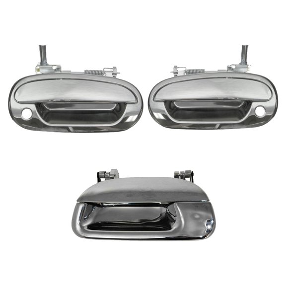 TRQ Exterior Door & Tailgate Handle Set Chrome for Ford F150 F250 Truck New DHA36282