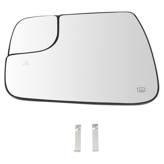 TRQ Exterior Mirror Glass Heated Blind Spot LH Driver Side for Ram 1500 MGA09993