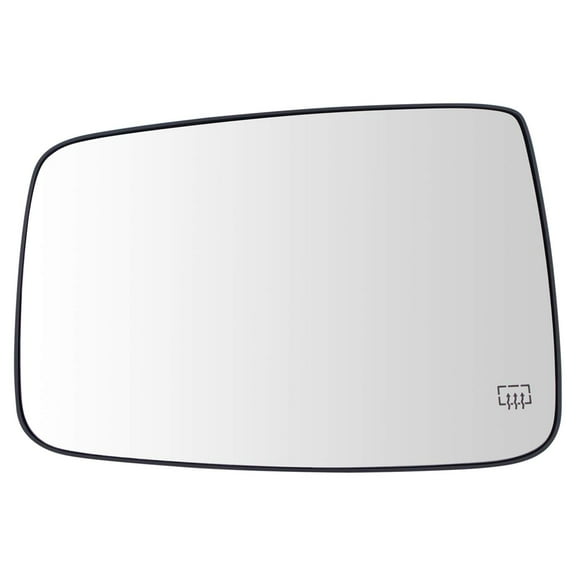 TRQ Exterior Mirror Glass Power Heated LH Diver Side for Dodge Ram 1500 2500 New MGA07205 Fits select: 2019 RAM 1500 CLASSIC