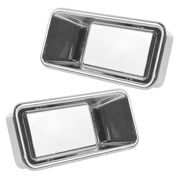 TRQ Exterior Outside 1/2 Half Door Chrome LH RH Pair for Wrangler DHA36651 Fits select: 1997-2006 JEEP WRANGLER / TJ, 1989-1995 JEEP WRANGLER / YJ