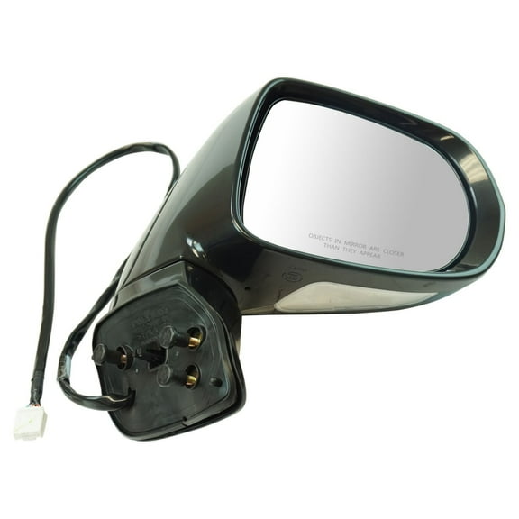 TRQ Passenger Side Mirror Assembly Power Heated Turn Signal Puddle Light Memory Paint to Match Foldaway Fits 2013-2015 Lexus RX350 2013-2015 RX450h