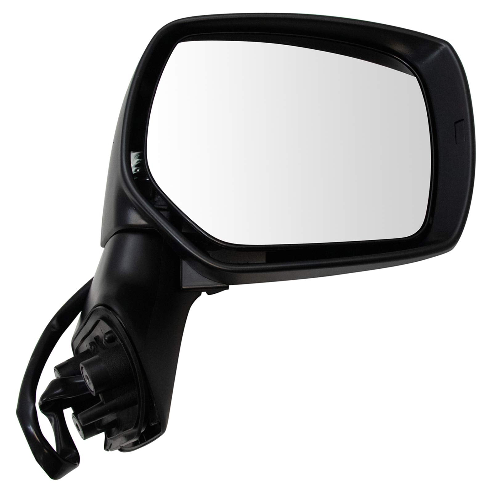 TRQ Power Heated Smooth Black Mirror Pair Set of 2 for 09-10