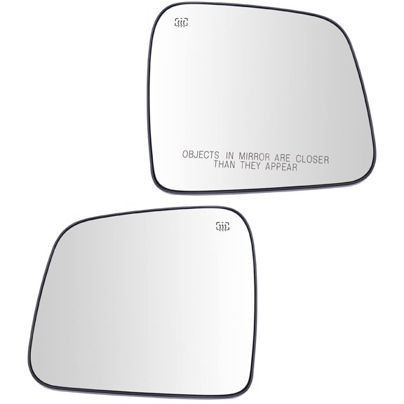 TRQ Exterior Side View Door Mirror Glass Heated LH RH Pair for Dodge Jeep SUV MGA04799 Fits select: 2011-2018,2020 JEEP GRAND CHEROKEE