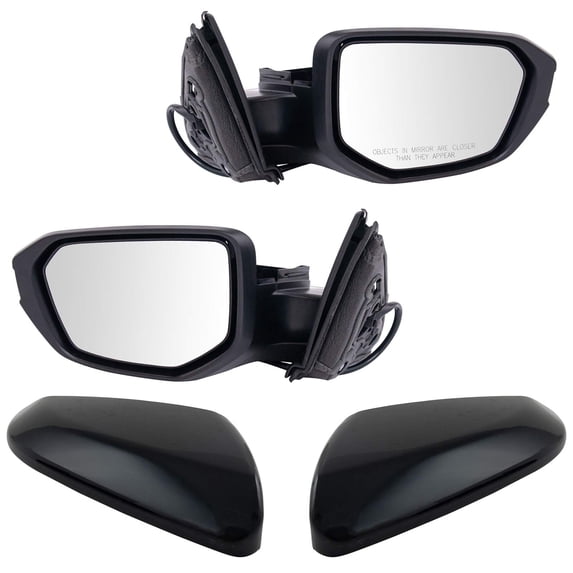 TRQ Exterior Side View Door Mirror Power Paint to Match Pair for Honda Civic MRA09045