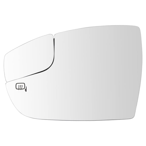 TRQ Exterior Side View Mirror Glass Heated Driver Side LH for Ford Focus MGA08972