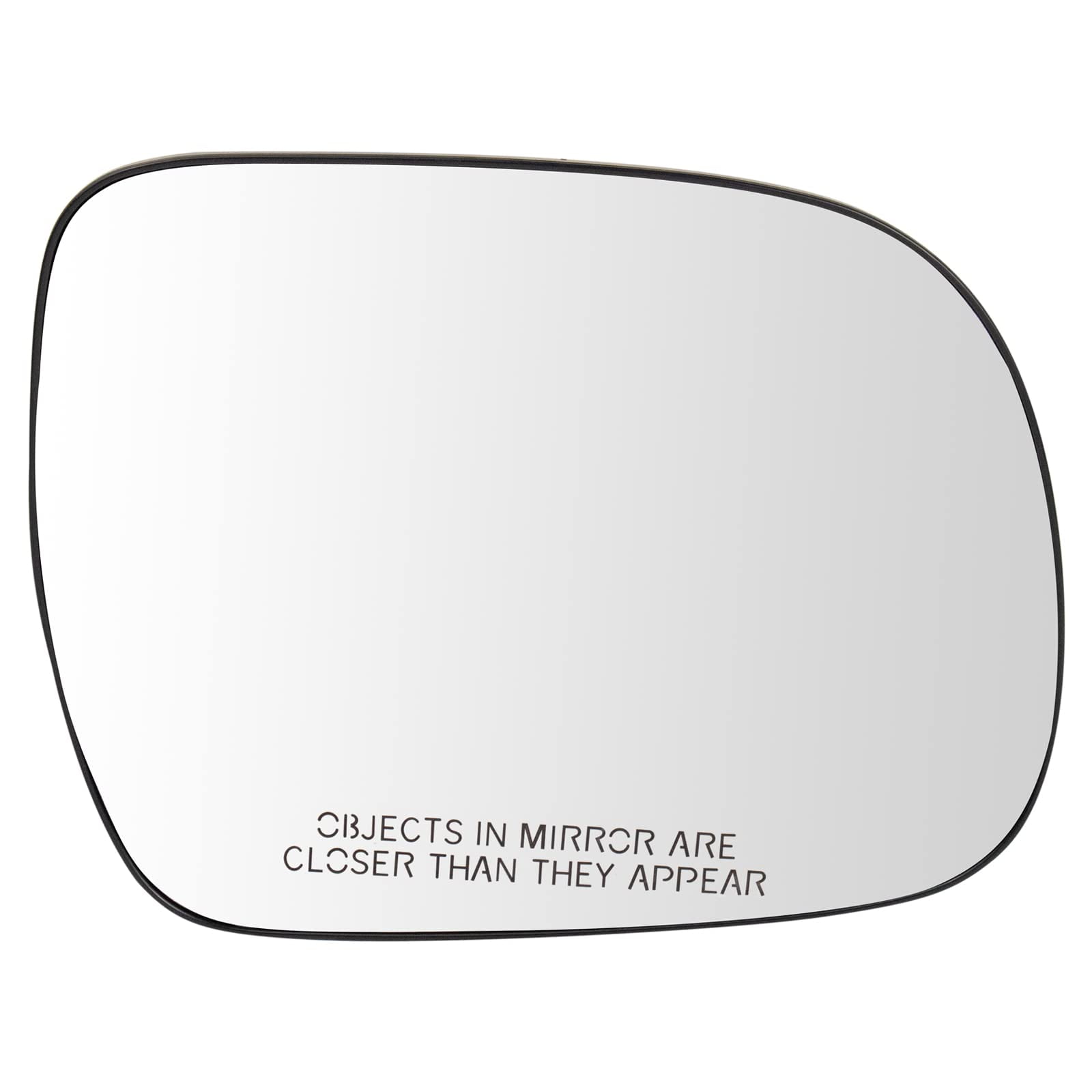 TRQ Exterior Side View Mirror Glass Heated Passenger Side RH for