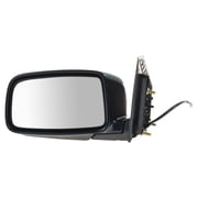 TRQ Driver Side Power Mirror Paint to Match Smooth Black Fits 2002 2003 2004 2005 2006 Mitsubishi Lancer MI1320112 MI1320125