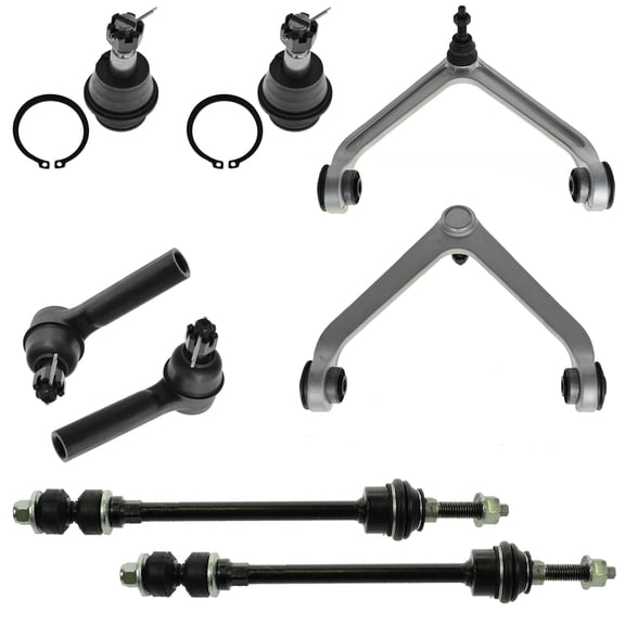 TRQ For 02 03 2004 2005 Ram 1500 Control Arm Ball Joint 8pc Suspension Kit PSA58801