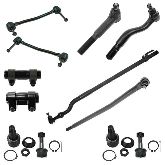 TRQ For F250 F350 Super Duty Tie Rods Ball Joints 12pc Steering/Suspension Kit PSA58776 Fits select: 2000-2004 FORD F250, 2000-2004 FORD F350