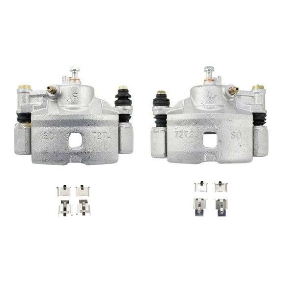 TRQ Front Brake Caliper Set Compatible with 1990-2000 Honda Civic 1993-1997 Civic del Sol 1990-1991 CRX