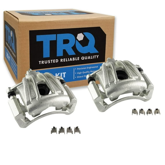 TRQ Front Brake Caliper Set Compatible with 2002-2007 Jeep Liberty