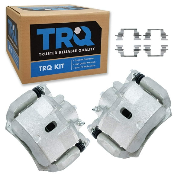 TRQ Front Brake Caliper Set Compatible with 2004-2012 Chevrolet Malibu 2005-2010 Pontiac G6 2006-2009 Solstice 2007-2009 Saturn Aura 2009-2010 Sky