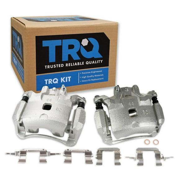 TRQ Front Brake Caliper Set Compatible with 2009-2014 Nissan Cube 2007-2012 Versa