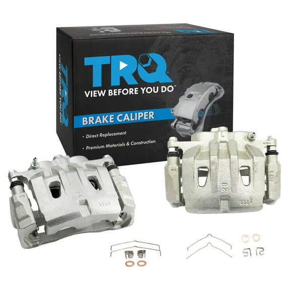 TRQ Front Brake Caliper Set Compatible with 2010-2015 Lexus RX350 2015 RX450h 2010-2019 Toyota Highlander 2011-2020 Sienna