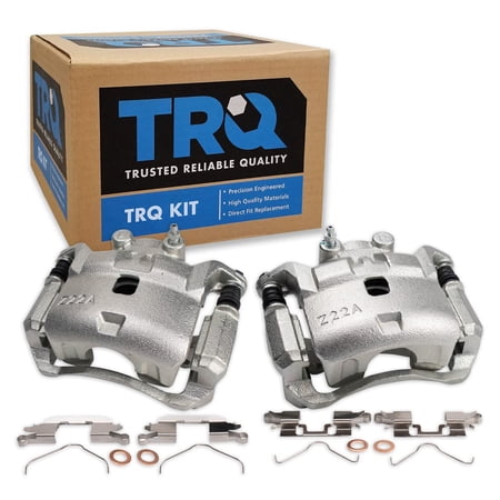 TRQ Front Brake Caliper Set Compatible with 2012-2019 Nissan Versa 2014-2019 Versa Note