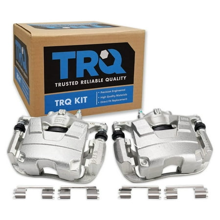 TRQ Front Brake Caliper Set Compatible with 2013-2017 Buick Encore 2012-2017 Verano 2014-2015 Chevrolet Cruze 2015-2017 Trax 2011-2015 Volt