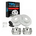 thumbnail image 1 of TRQ Front Brake Calipers Ceramic Pads & Drilled Rotors Fits Select Corolla Matrix RAV4, 1 of 8