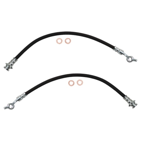 TRQ Front Brake Hose Fits 05-19 Nissan Frontier Pathfinder Xterra 09-12 Equator BLA63801