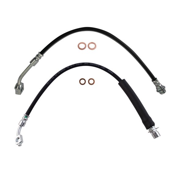 TRQ Front Brake Hose Set Fits 2017 Chevrolet Traverse