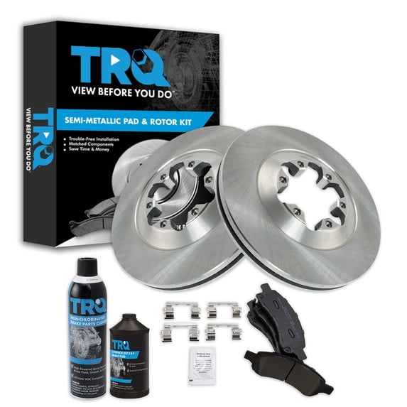 TRQ Front Brake Pad & Rotor Kit BKA20629 Fits Select 2009-2012 GMC Canyon , 2009-2012 Chevrolet Colorado