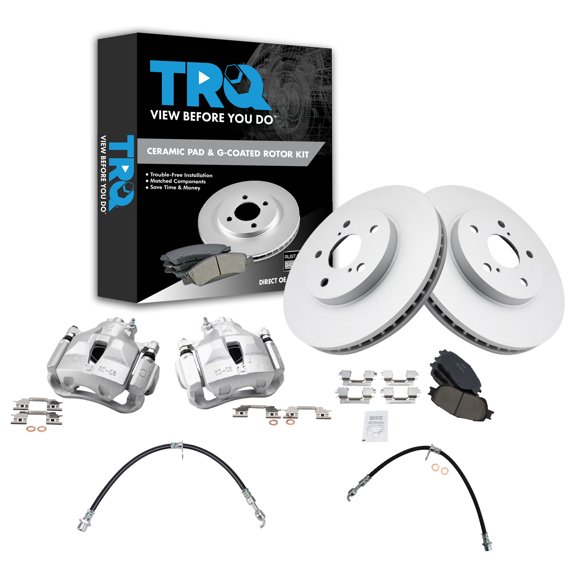 TRQ Front Brake Pad & Rotor Kit BKA29870 Fits Select 2005-2006 Toyota Camry , 2004-2008 Toyota Solara