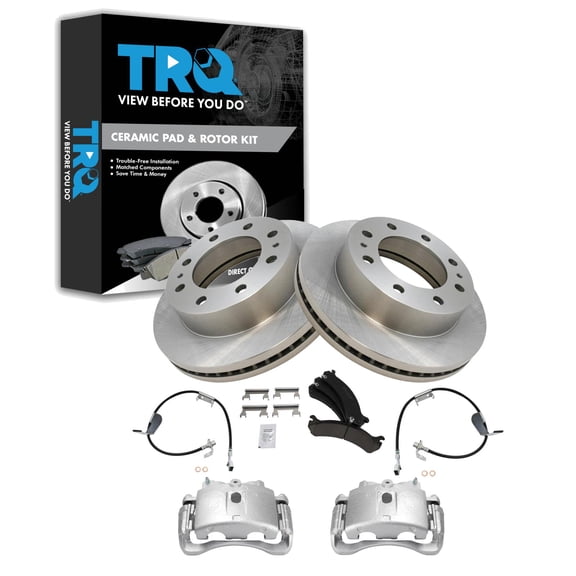 TRQ Front Brake Pad & Rotor Kit BKA29959 Fits Select 2003-2017 Chevrolet Express 2500 , 2003-2017 Chevrolet Express 3500 , 2003-2017 GMC Savana 2500 , 2003-2017 GMC Savana 3500