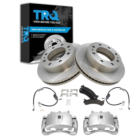 TRQ Front Brake Pad & Rotor Kit BKA29961 Fits Select 2003-2017 Chevrolet Express 2500 , 2003-2017 Chevrolet Express 3500 , 2003-2017 GMC Savana 2500 , 2003-2017 GMC Savana 3500