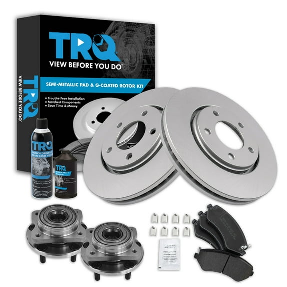 TRQ Front Brake Pad & Rotor Kit BKA38640 Fits Select 2001-2007 Dodge Caravan , 2001-2006 Dodge Grand Caravan , 2003-2006 Chrysler Town & Country , 2001-2003 Chrysler Voyager