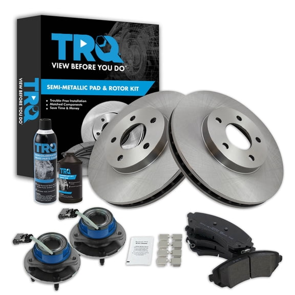 TRQ Front Brake Pad & Rotor Kit BKA42656 Fits Select 2001-2005 Pontiac Aztek , 2002-2004 Pontiac Montana , 2002-2006 Buick Rendezvous , 2002-2004 Oldsmobile Silhouette , 2002-2004 Chevrolet Venture