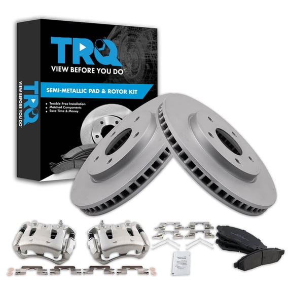 TRQ Front Brake Pad & Rotor Kit BKA44154 Fits Select 2013-2013 Nissan LEAF , 2013-2019 Nissan NV200