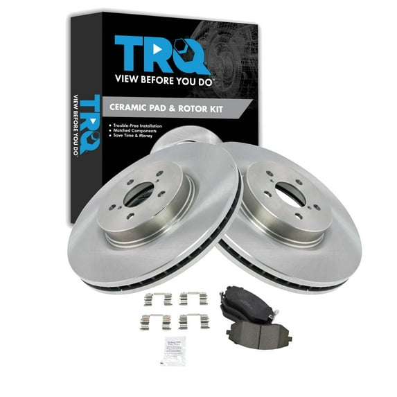 TRQ Front Brake Pad & Rotor Kit BKA48301 Fits Select 2009-2009 Subaru Legacy