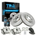 thumbnail image 1 of TRQ Front Brake Pad & Rotor Kit Brake Caliper Brake Chemical Kit Brake Pads Brake Rotor Semi-Metallic Fits 2001-2003 Acura CL 1999-2008 TL 2003-2010 Honda Accord, 1 of 5