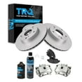 thumbnail image 1 of TRQ Front Brake Pad & Rotor Kit Brake Caliper Brake Chemical Kit Brake Pads Brake Rotor Semi-Metallic Fits 2002-2006 Acura RSX, 1 of 5