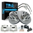 thumbnail image 1 of TRQ Front Brake Pad & Rotor Kit Brake Caliper Brake Hose Brake Pads Brake Rotor Semi-Metallic Fits Select 1996-2002 Chevrolet Express 2500 GMC Savana 2500, 1 of 4