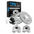 thumbnail image 1 of TRQ Front Brake Pad & Rotor Kit Brake Caliper Brake Pads Brake Rotor Ceramic Fits Select 1996-2000 Chrysler Town & Country Dodge Caravan Grand Caravan Plymouth Grand Voyager Voyager, 1 of 6