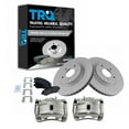 thumbnail image 1 of TRQ Front Brake Pad & Rotor Kit Brake Caliper Brake Pads Brake Rotor Ceramic Premium G-Coated Fits Select 2008-2013 Nissan Rogue 2014-2015 Rogue Select, 1 of 6