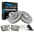 thumbnail image 1 of TRQ Front Brake Pad & Rotor Kit Brake Caliper Brake Pads Brake Rotor Ceramic Premium G-Coated Fits Select 2009-2015 Honda Pilot, 1 of 6