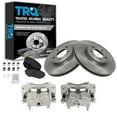 thumbnail image 1 of TRQ Front Brake Pad & Rotor Kit Brake Caliper Brake Pads Brake Rotor Ceramic Vented Fits Select 2007-2009 Ford Edge 2007-2008 Lincoln MKX, 1 of 6