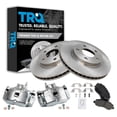 thumbnail image 1 of TRQ Front Brake Pad & Rotor Kit Brake Caliper Brake Pads Brake Rotor Ceramic Vented Fits Select 2008-2016 Mitsubishi Lancer, 1 of 6