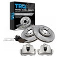 thumbnail image 1 of TRQ Front Brake Pad & Rotor Kit Brake Caliper Brake Pads Brake Rotor Ceramic Vented Fits Select 2014-2018 Ford C-Max 2012-2016 Focus, 1 of 6