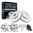 thumbnail image 1 of TRQ Front Brake Pad & Rotor Kit Brake Caliper Brake Pads Brake Rotor Ceramic Vented Premium G-Coated Fits Select 2005-2007 Toyota Avalon 2005-2006 Camry 2004-2010 Sienna 2004-2008 Solara, 1 of 6