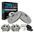 thumbnail image 1 of TRQ Front Brake Pad & Rotor Kit Brake Caliper Brake Pads Brake Rotor Ceramic Vented Premium G-Coated Fits Select 2007-2014 Ford Edge 2007-2015 Lincoln MKX, 1 of 6