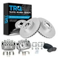 thumbnail image 1 of TRQ Front Brake Pad & Rotor Kit Brake Caliper Brake Pads Brake Rotor Semi-Metallic Vented Premium G-Coated Fits Select 2005-2006 Saab 9-2X 2002-2011 Subaru Impreza 2003-2005 Legacy, 1 of 6