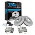 thumbnail image 1 of TRQ Front Brake Pad & Rotor Kit Brake Caliper Brake Pads Brake Rotor Semi-Metallic Vented Premium G-Coated Fits Select 2006-2012 Toyota RAV4, 1 of 6