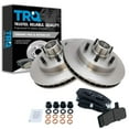 thumbnail image 1 of TRQ Front Brake Pad & Rotor Kit Brake Pads Brake Rotor Ceramic Fits Select 1995-1999 Chevrolet C1500 1992-1999 C1500 Suburban 1996-2002 Express 1500 1995-1997 Tahoe GMC Savana 1500 Yukon, 1 of 5