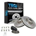 thumbnail image 1 of TRQ Front Brake Pad & Rotor Kit Brake Pads Brake Rotor Ceramic Fits Select 2005-2006 Saab 9-2X 2003-2006 Subaru Baja 2003-2008 Forester 2003-2005 Impreza 2002-2004 Legacy 2002-2005 Outback, 1 of 5
