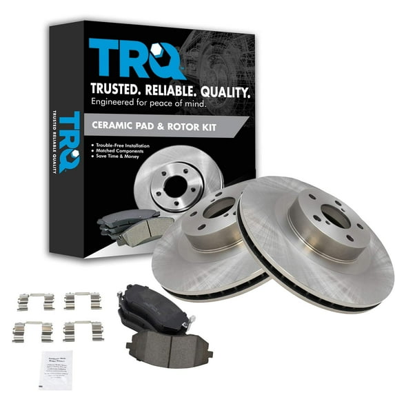 TRQ Front Brake Pad & Rotor Kit Brake Pads Brake Rotor Ceramic Fits Select 2005-2006 Saab 9-2X 2003-2006 Subaru Baja 2003-2008 Forester 2003-2005 Impreza 2002-2004 Legacy 2002-2005 Outback