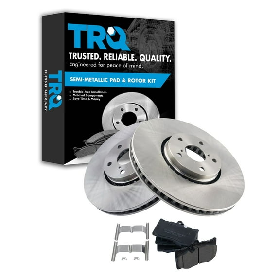TRQ Front Brake Pad & Rotor Kit Brake Pads Brake Rotor Ceramic Fits Select 2007-2011 Lexus GS350 2006-2007 GS430 GS450h 2008-2011 GS460 2018-2019 IS300 2006-2020 IS350