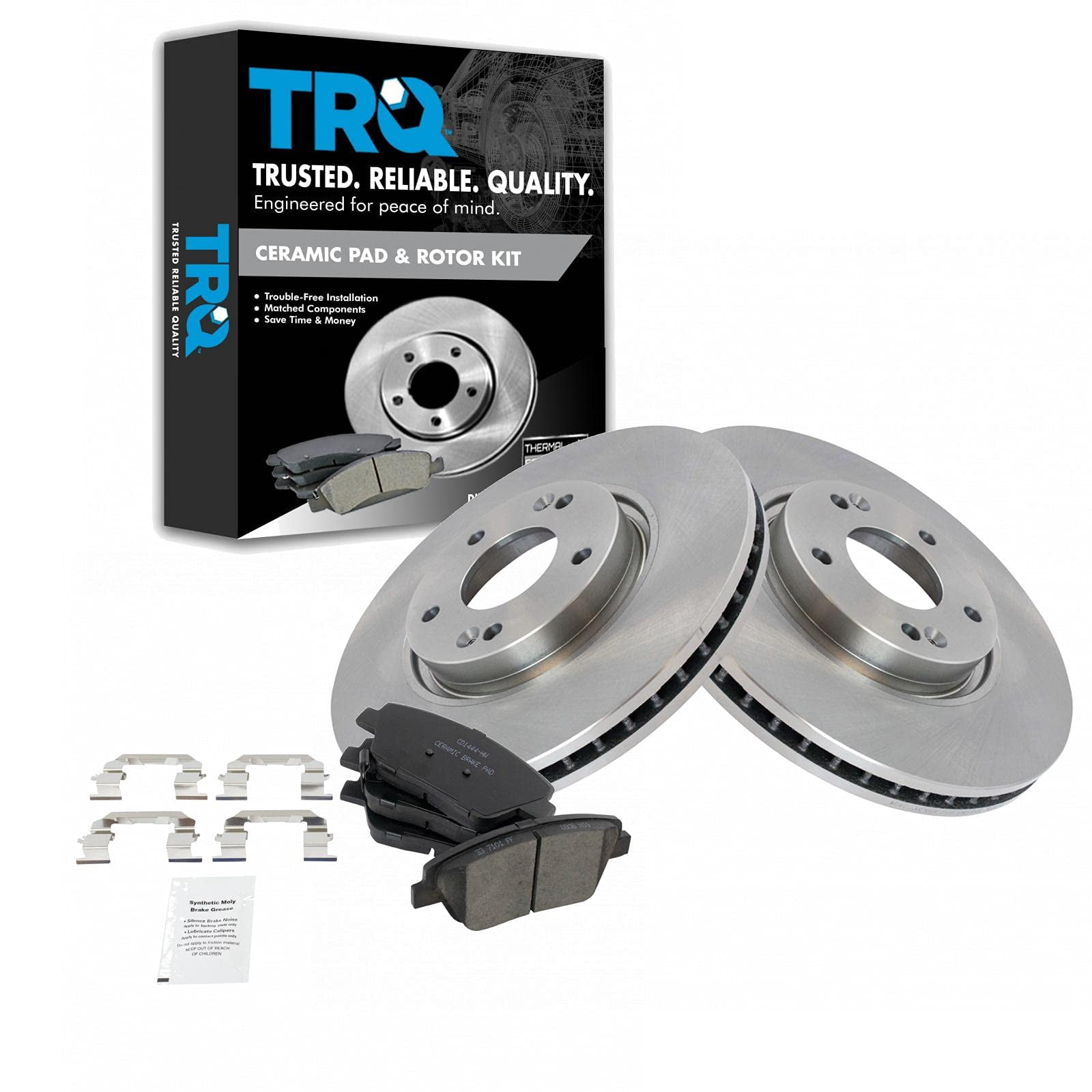 Front Brake Pad and Rotor Kit - Compatible with 2011 - 2015 Hyundai Sonata 2.4L 4-Cylinder 2012 2013 2014